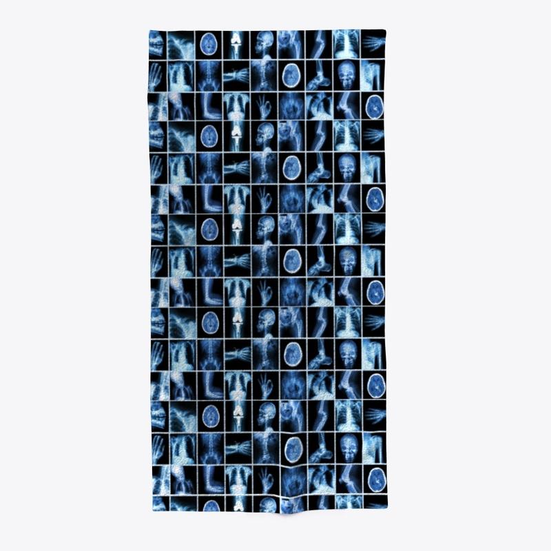 Radiology Images beach towel